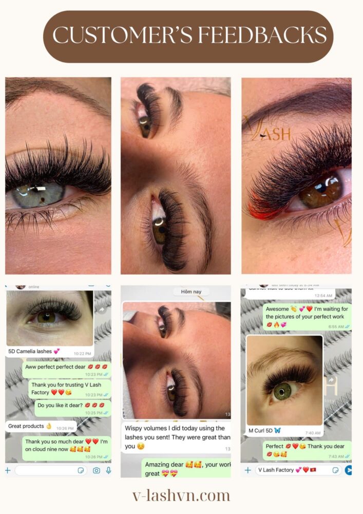 Customer's feedback for faux mink eyelashes
