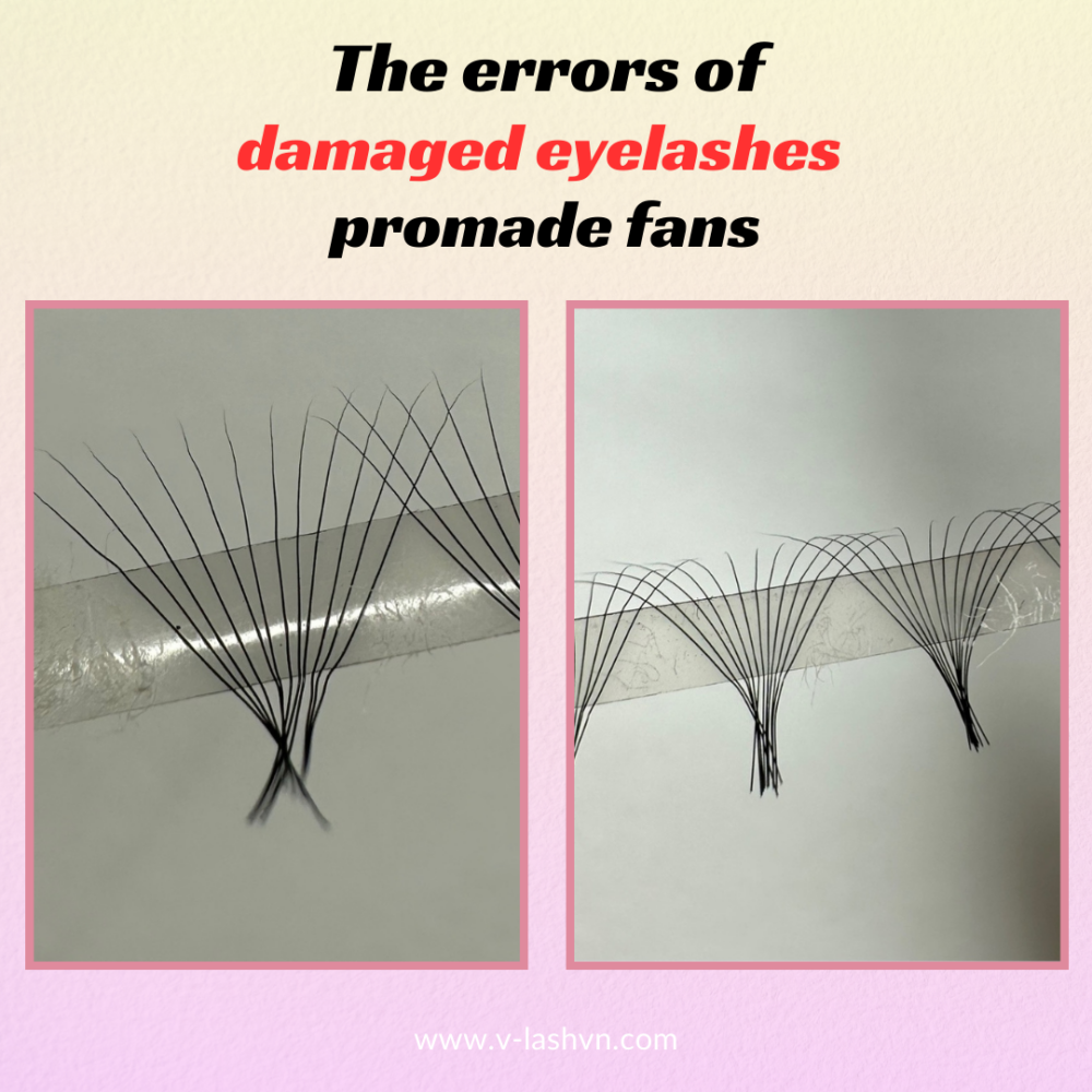 The errors of damaged eyelashes promade fans